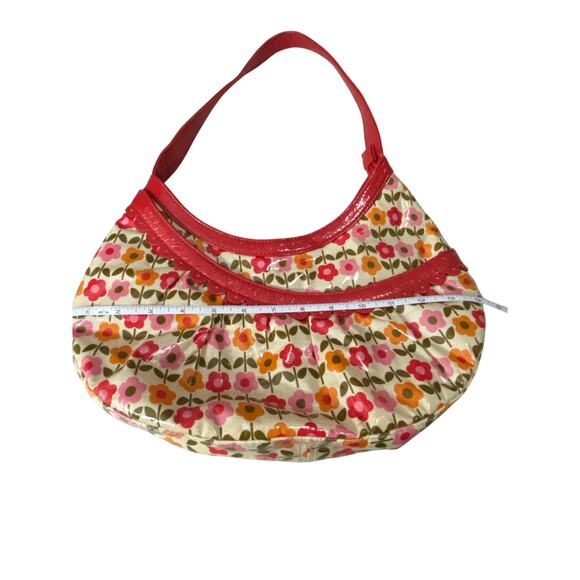 Vera Bradley Hobo Purse Frill Hotsy Totsy Collection Red Trim Waterproof RETIRED - Picture 5 of 15